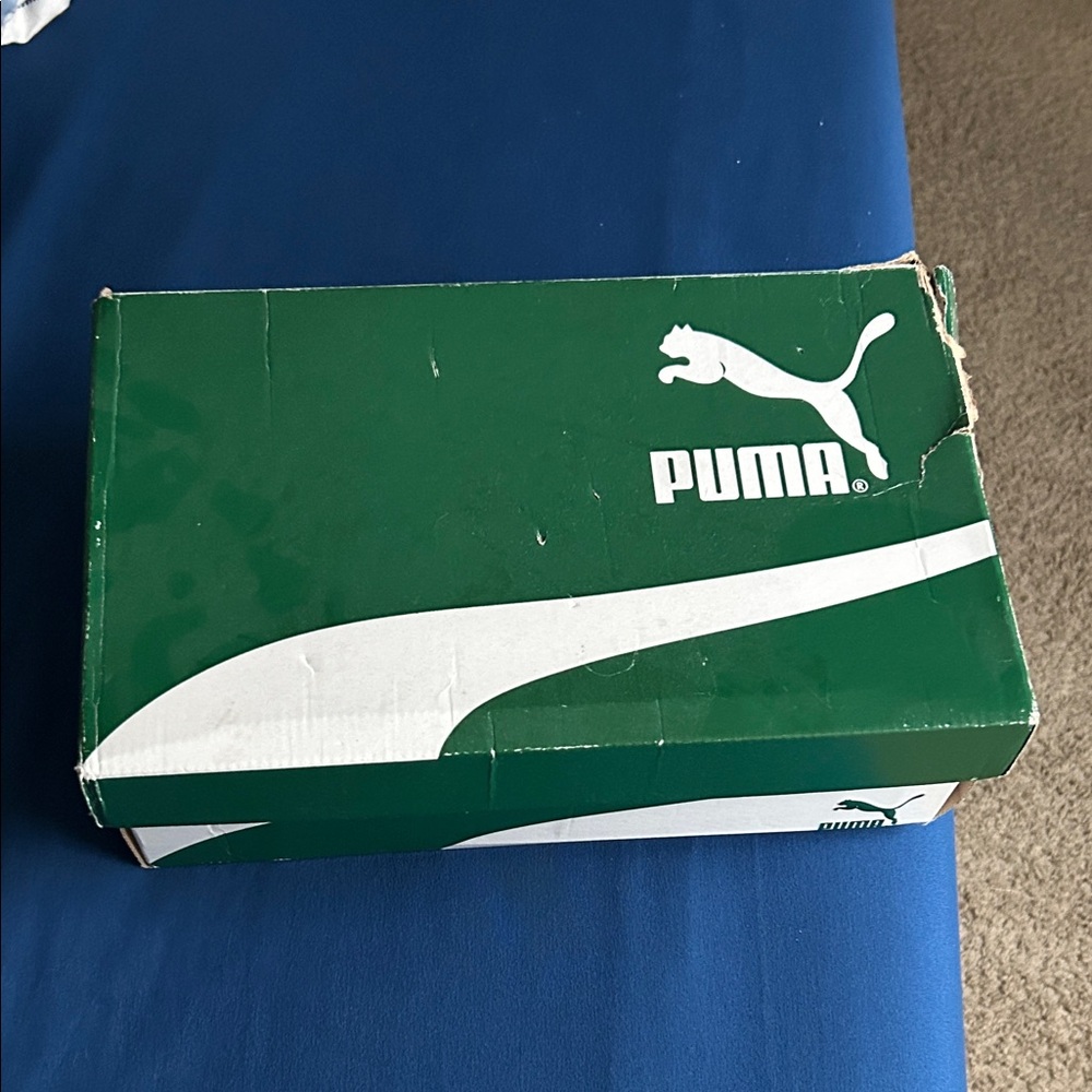 Puma Green and White Sneakers